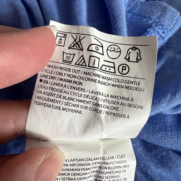 Old Navy Womens Blouson Dress Sleeveless Halter Top Knee Length Blue Large - Picture 10 of 10